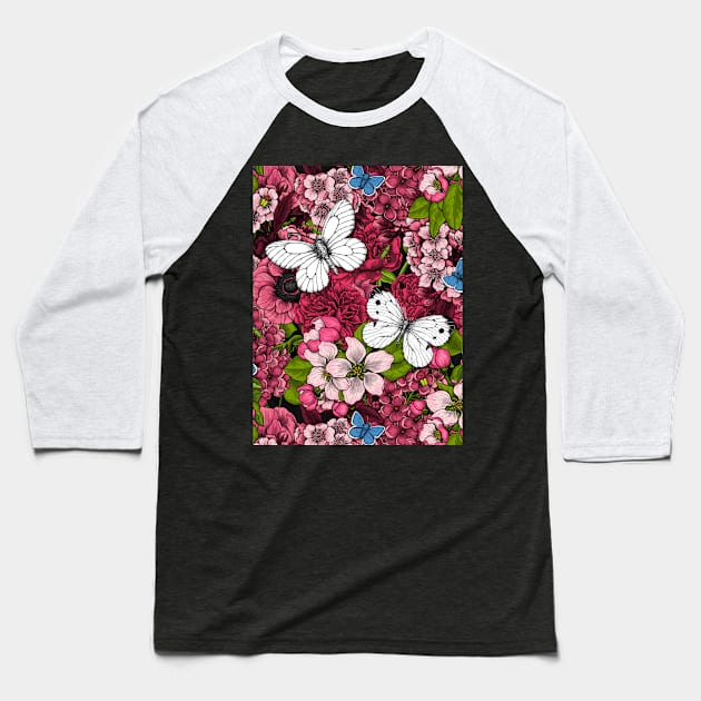 Spring garden 2 Baseball T-Shirt by katerinamk